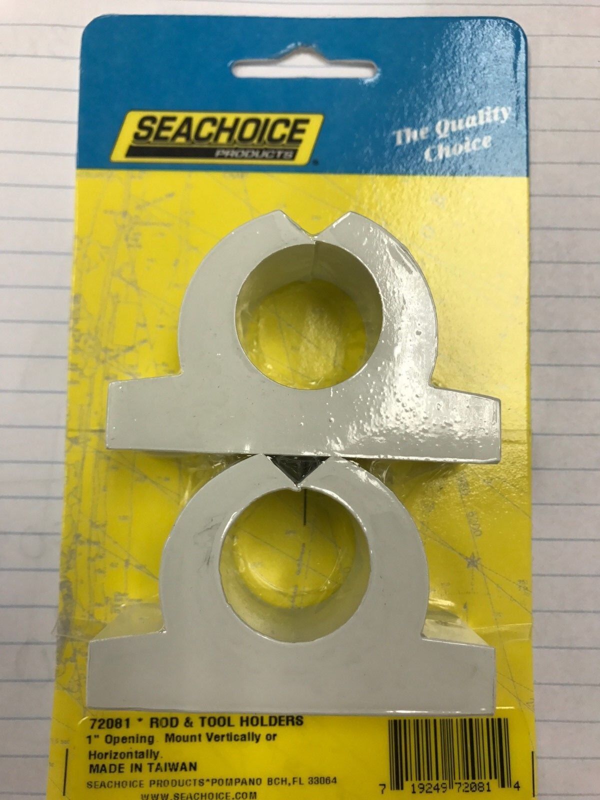 CLAMP ON FISHING ROD HOLDER SEACHOICE 89151 STAINLESS BOATINGMALL