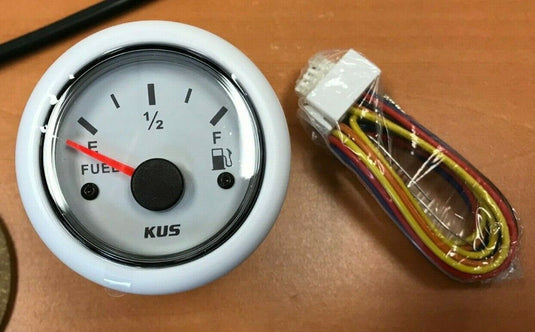 FUEL TANK GAUGE METER AND SENDER 21" STAINLESS WEMA KUS CPFR-WW-240-33 WHITE GAS