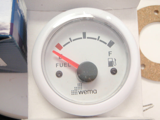 FUEL TANK GAUGE METER AND SENDER 22" STAINLESS WEMA KUS UPFR-WW-240-33 WHITE GAS