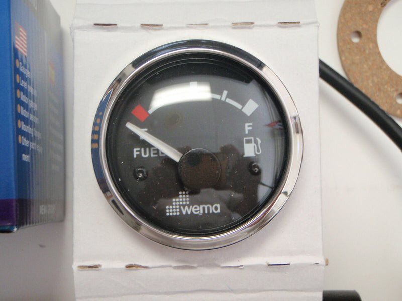 Load image into Gallery viewer, FUEL TANK GAUGE METER SENDER 15-1/2&quot; STAINLESS WEMA KUS UPFR-BS-240-33 BLACK CHR
