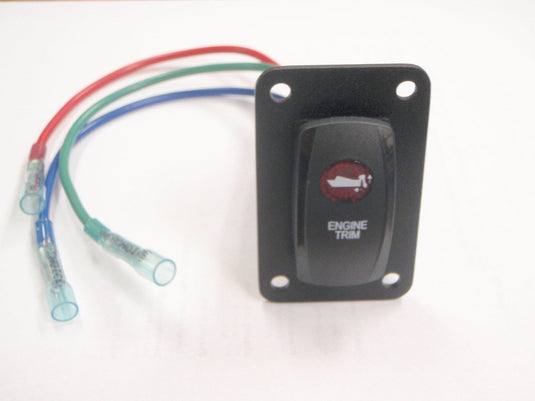 TRIM SWITCH PANEL PSC11 BLACK RED LENS V8D1SOOB REMOTE FITS OUTBOARDS I/OS