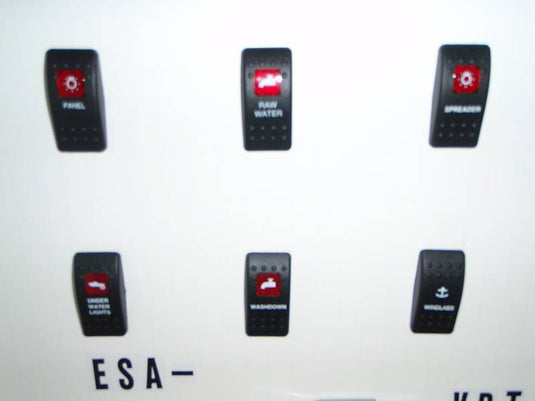 MARINE CONTURA SWITCH CUSTOM PANEL CARLING SWITCHES