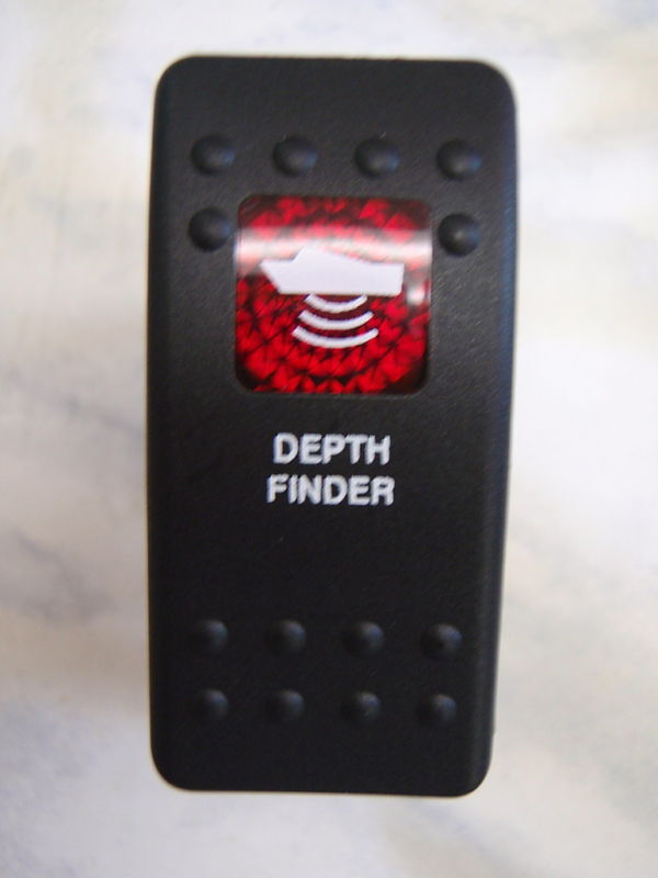 Load image into Gallery viewer, DEPTH FINDER CARLING CONTURA  V1D1 SWITCH RED LENS
