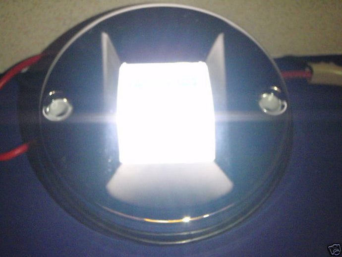 LED LIGHT ROUND 12V VERY BRIGHT 304 STAINLESS 50-02381 COURTESY NAV LIGHTING