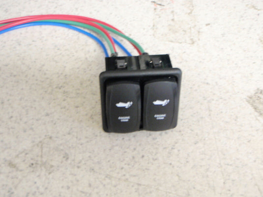 TRIM SWITCH PANEL OUTBOARD OR I/O ENGINE TILT TRIM SWITCHES CARLING CONTURA V 5