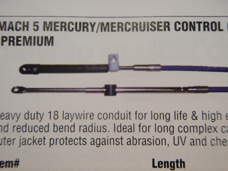 Load image into Gallery viewer, MERCURY MERCRUISER CONTROL CABLE MACH5X08 SHIFT OR THROTTLE CABLE 08FT UFLEX
