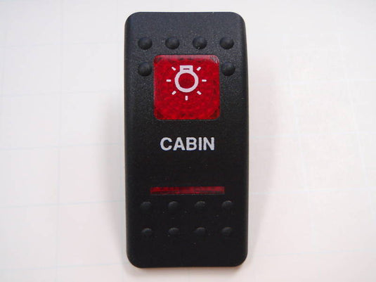 CABIN LIGHT ACTUATOR COVER BLACK 2 RED LENS FITS CARLING CONTURA BOATINGMALL