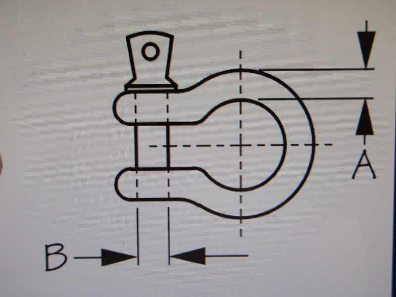 Load image into Gallery viewer, ANCHOR SHACKLE SCREW PIN SEADOG 5/16&quot; STOCK GALVANIZED 1478081 PIN 3/8&quot; BOAT
