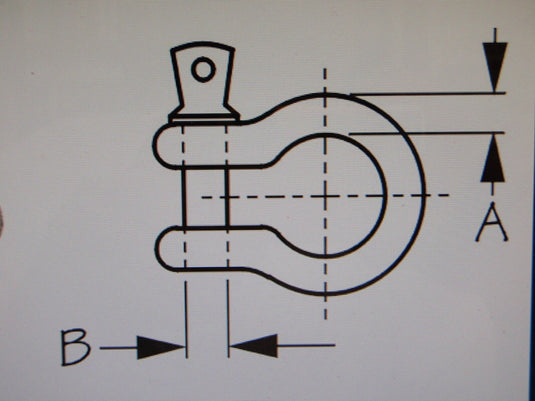 ANCHOR SHACKLE SCREW PIN SEADOG 5/16