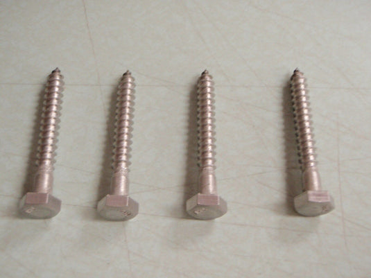 LAG SCREW STAINLESS STEEL 1/4" X 2" LONG 00164 4 PAC MARINE HARDWARE 18-8 S/S