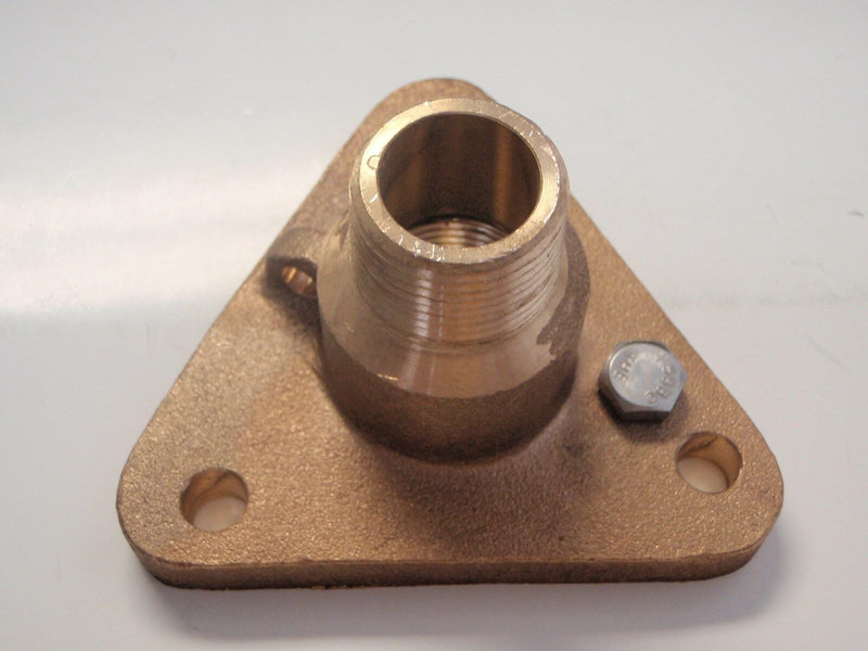 Load image into Gallery viewer, THRU HULL BRONZE ADAPTER 34-IBVF2000 2&quot; NPS TO 2&quot; NPT GROCO MARINE BOAT HARDWARE
