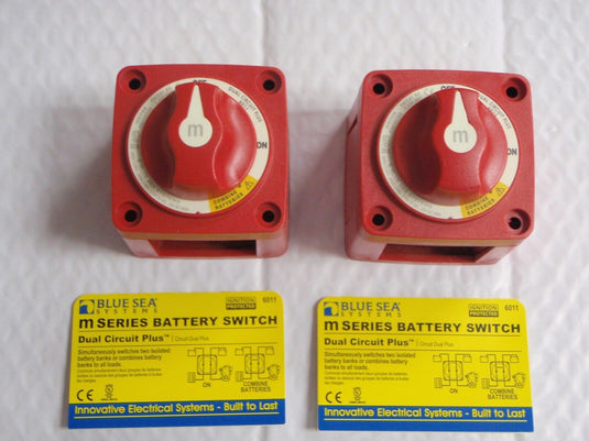 battery switch blue sea 6011 dual circuit plus M SERIES START HOUSE MARINE PAIR