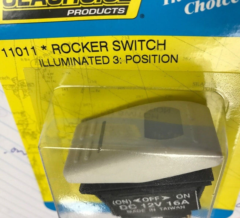 Load image into Gallery viewer, ROCKER SWITCH SEACHOICE 11011 LIGHTED MOMENTARY ON/OFF/ON BOATINGMALL EBAY BOAT
