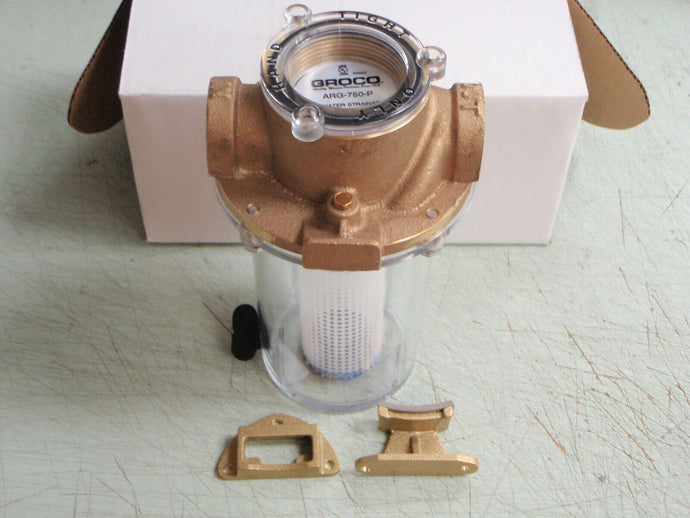 STRAINER RAW WATER INTAKE ARG GROCO 34 ARG750P 3/4 NPT MARINE BOAT ENGINE A/C