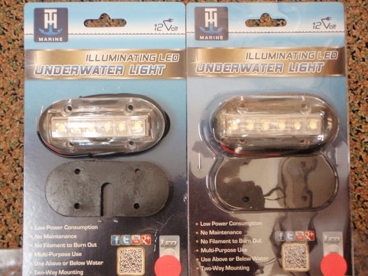 UNDERWATER LED LIGHTS 232 LED51868DP GREEN 3.5" THMARINE 180 LUMEN PAIR COURTESY