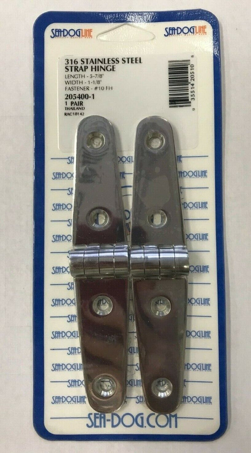 Load image into Gallery viewer, STRAP HINGES SEADOG 2054001 HD SS 5-7/8&quot; MARINE HARDWARE HINGE BOATINGMALL EBAY
