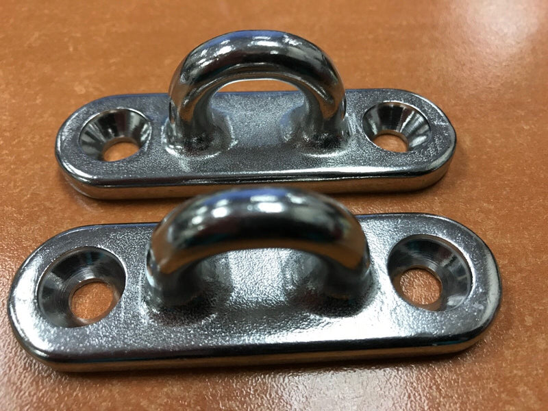 Load image into Gallery viewer, OBLONG EYE PLATE SEADOG MARINE 088721 STAINLESS 2 PACK EYEPLATE PAD HARDWARE
