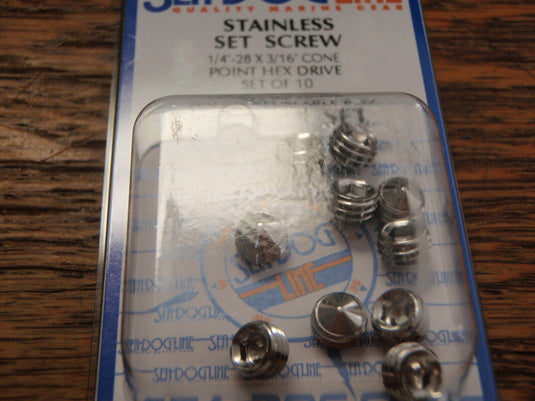 SET SCREWS SEADOG 2999991 STAINLESS BIMINI TOP CANVAS 10 PACK RAIL FITTINGS BOAT