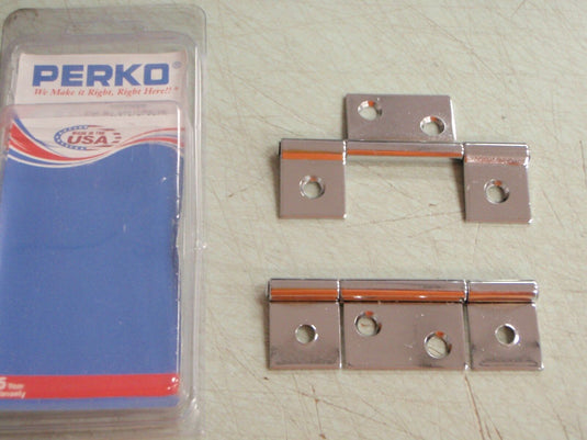 NON MORTISED HINGE PAIR PERKO 0957DP0CHR CHROME PLATED BRASS MARINE HARDWARE