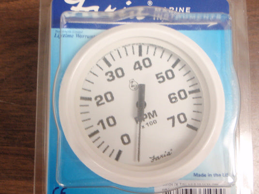 TACHOMETER FARIA 678-33104 7000 RPM OUTBOARDS UNIVERSAL ALL MARINE BOAT EBAY