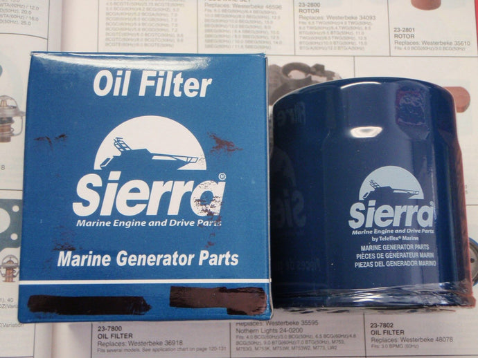 WESTERBEKE GENERATOR SIERRA 23-7826 OIL FILTER 40154 BOATINGMALL EBAY BOAT PARTS