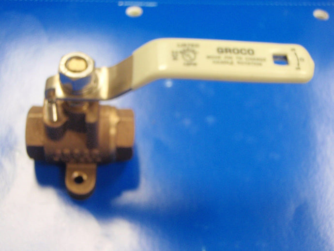 FUEL LINE TANK SHUT OFF VALVE GROCO 34 FV250 1/4