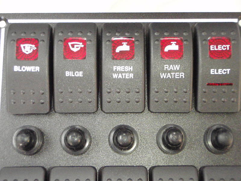 Load image into Gallery viewer, MARINE CONTURA SWITCH CUSTOM PANEL CARLING SWITCHES
