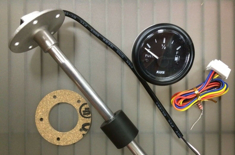 Load image into Gallery viewer, FUEL TANK GAUGE METER SENDER 4-1/2&quot; STAINLESS WEMA KUS UPFR-BB-240-33 GAS 4.5
