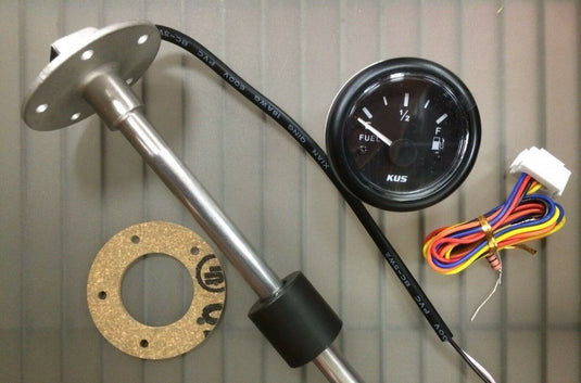 FUEL TANK GAUGE METER SENDER 4-1/2" STAINLESS WEMA KUS UPFR-BB-240-33 GAS 4.5