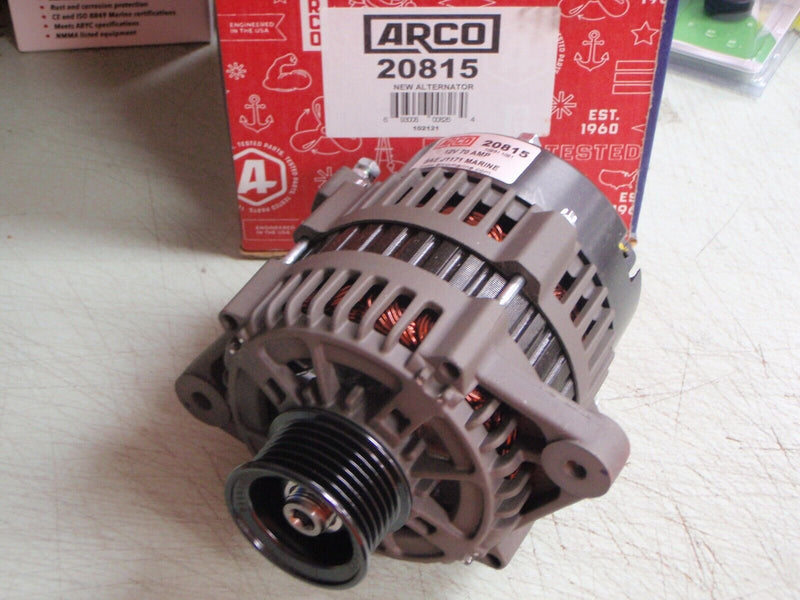 Load image into Gallery viewer, ALTERNATOR INBOARD MERCRUISER ARCO 57 20815 SERPENTINE PULLEY 4.3L THRU 6.2 L
