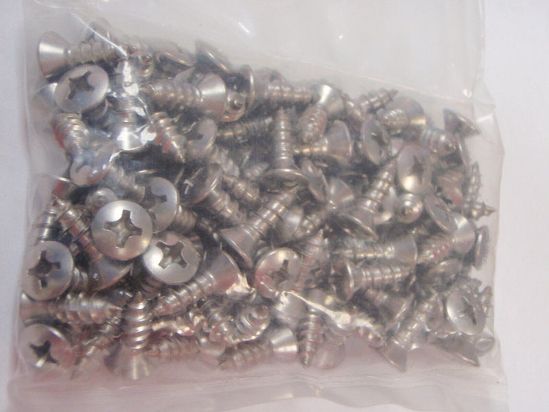 Load image into Gallery viewer, OVAL HEAD SCREWS #14 LENTH 3/4&quot; PAC OF 100 18-8 STAINLESS 00829 PHILLIPS TAPPING
