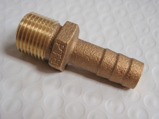 PIPE HOSE ADAPTER BARB CAST BRONZE 34 PTH500 GROCO 1/2 PIPE 1/2 HOSE BOATINGMALL