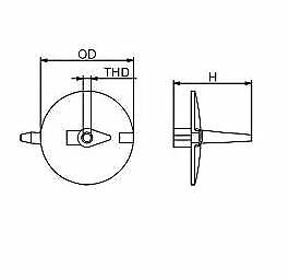 Load image into Gallery viewer, YAMAHA OUTBOARD ANODE ZINC CM 69L4537100 Z TRIM ZINC MARTYR FITS MANY 200-350HP
