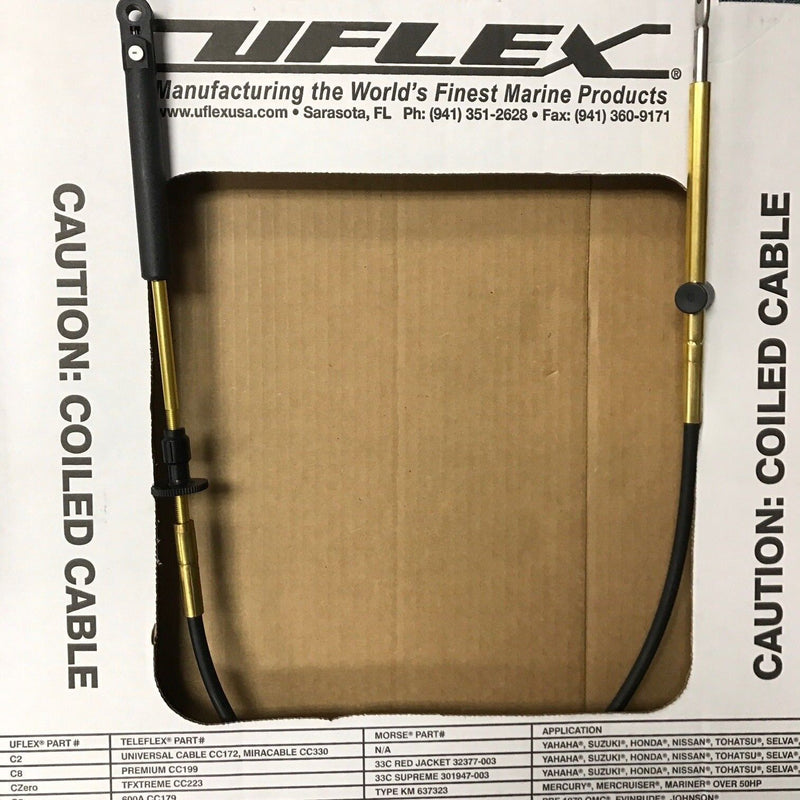 Load image into Gallery viewer, JOHNSON EVINRUDE OMC CONTROL CABLE UFLEX C14 SHIFT THROTTLE CABLE 11FT C14X11
