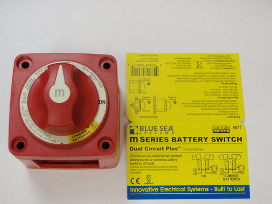 battery switch blue sea 6011 dual circuit plus M SERIES START HOUSE MARINE BOAT