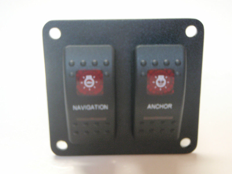 Load image into Gallery viewer, SWITCH PANEL NAVIGATION ANCHOR LIGHTS PSC21 V1D1G66B 2 RED LENS CARLING V1D1G66B
