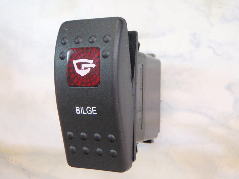 Load image into Gallery viewer, BILGE PUMP SWITCH BOAT MARINE WATER  CARLING V1D1 1 RED LENS BLACK CONTURA II
